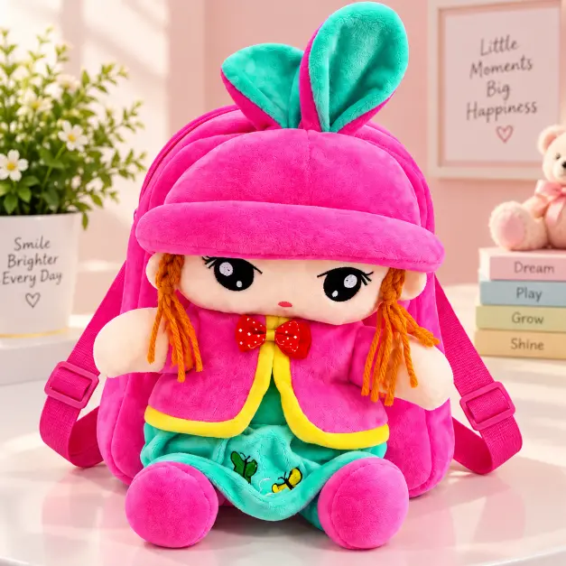 Cute Teddy Big School Backpack for Kids 🎒💗 - Image 3