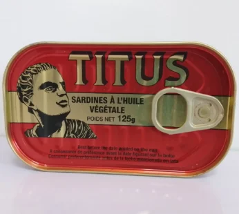 Titus Sardines in Vegetable Oil – 125g